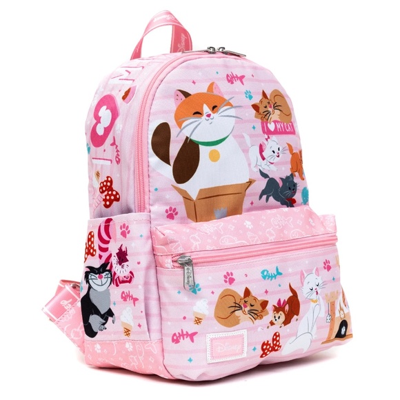 WondaPop Disney Cats Lover Nylon Mini Everyday Summer Disneyland Trip Backpack - Picture 3 of 6